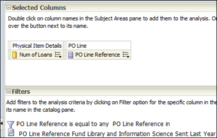PO Line Reference Filtered by Fund